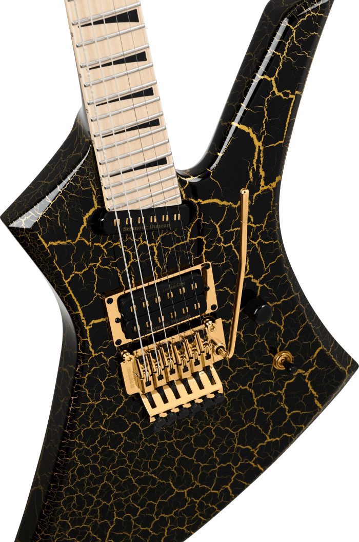 Jackson Pro Plus Series Signature Brandon Ellis Kelly KE27, Maple Fingerboard, Gold Crackle