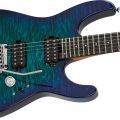 Charvel Pro-Mod Plus DK24 HH 2PT EB QM, Ebony Fingerboard - Chlorine Burst
