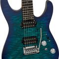 Charvel Pro-Mod Plus DK24 HH 2PT EB QM, Ebony Fingerboard - Chlorine Burst