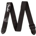 Fender Poly Logo Strap Black/Yellow Logo
