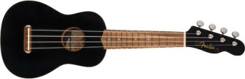 Fender Venice Soprano Uke, Walnut FB, Black