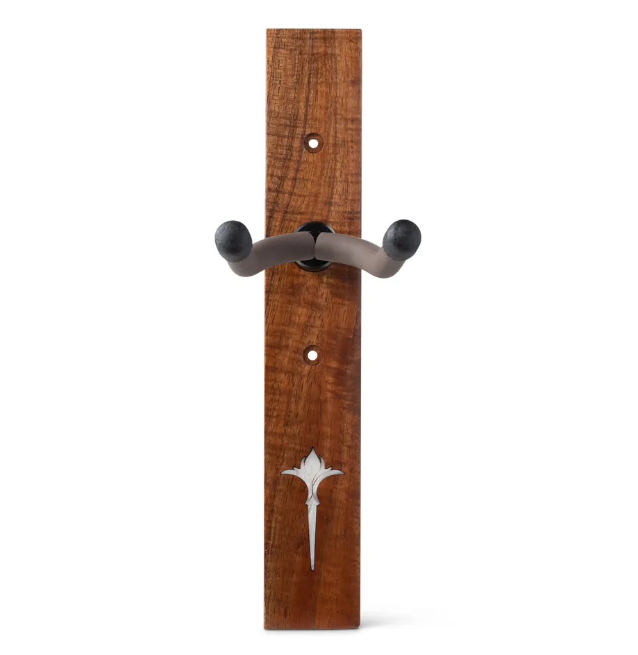 Taylor 70204 Guitar Hanger,Koa,Nouveau Italian Acrylic Inlay,White