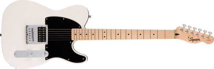 Squier Esquire H, Maple Fingerboard, Black Pickguard, Arctic White