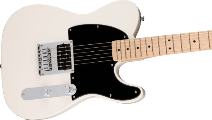 Squier Esquire H, Maple Fingerboard, Black Pickguard, Arctic White