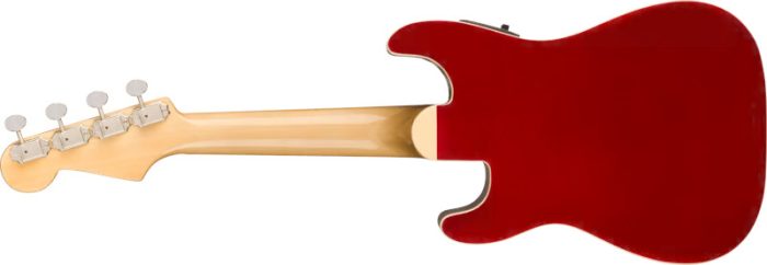 Fender Fullerton Strat Uke, Walnut Fingerboard, White Pickguard Candy Apple Red