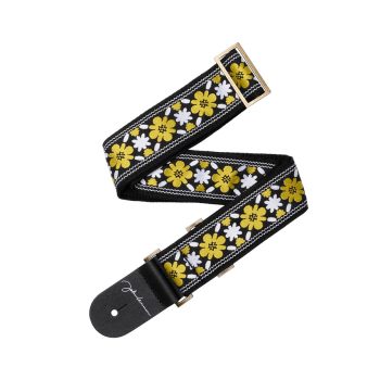 Daddario 50JL00 John Lennon. 50 mm Jaquard Rooftop - YEL/BLK