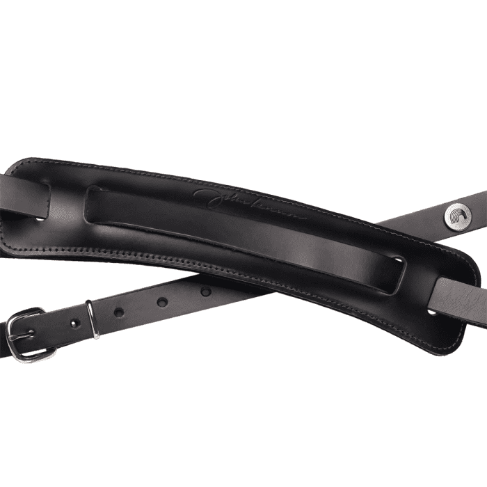 Daddario 19JL00 John Lennon. 19 mm Leather w/Pad, Black