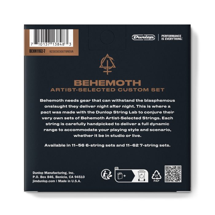 Dunlop BEHN1162-7 BEHEMOTH EG-NKL 11/62 - 7/SET