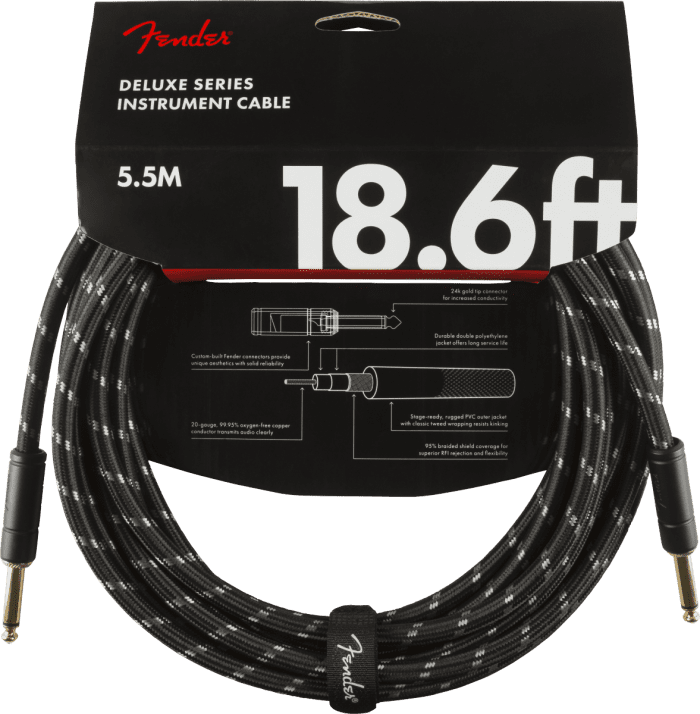 Fender Deluxe Series Instruments Cable, Straight/Straight, 18,6 Twe