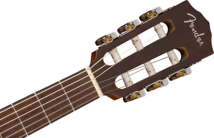 Fender CN-140SCE Nylon Thinline, Walnut Fingerboard, Natural w/Case