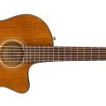 Fender CN-140SCE Nylon Thinline, Walnut Fingerboard, Natural w/Case