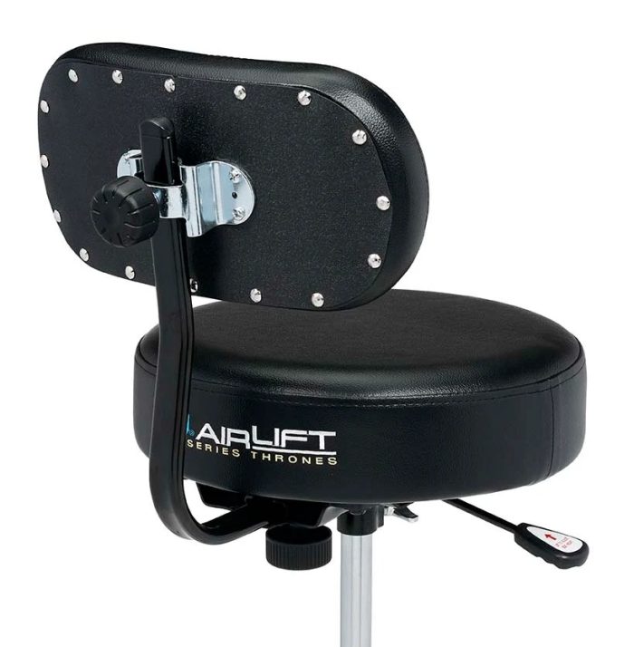 Dw DWCP9100BR - 9000 Series Airlift Throne Backrest for 9120AL and 9100AL, Black Vinyl