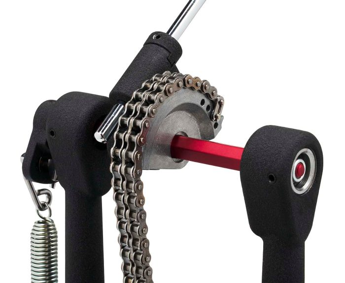 Dw DWCP5000AH4 - 5000 Series Accelerator Single Chain, Narrow Footboard Single BD Pedal with Bag