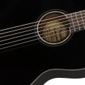 Fender CN-140SCE Nylon Thinline, Walnut Fingerboard, Black w/case