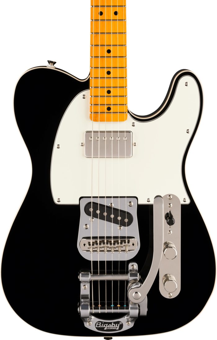 Squier Classic Vibe™ Custom Telecaster SH with Bigsby, Maple Neck, Parchment Pickguard, Black
