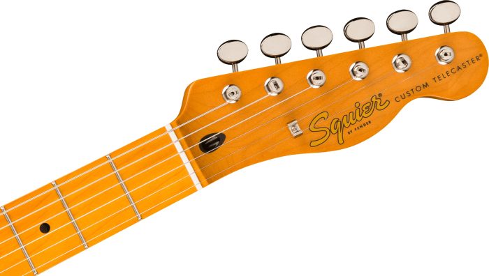 Squier Classic Vibe™ Custom Telecaster SH with Bigsby, Maple Neck, Parchment Pickguard, Black