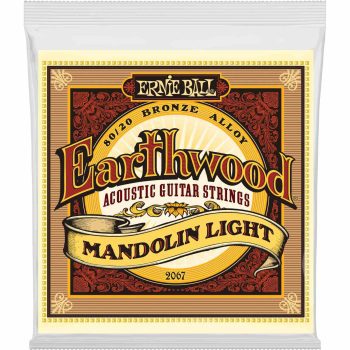 Ernie-Ball Eb-2067 Earthwood 80/20 Bronze Mandolin Loop End Lig