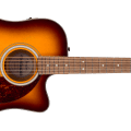 Fender California Deluxe Redondo CE, Walnut Fingerboard, Honey Sunburst