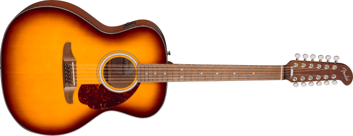 Fender California Deluxe Villager E, Walnut Fingerboard, Honey Sunburst