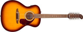 Fender California Deluxe Villager E, Walnut Fingerboard, Honey Sunburst