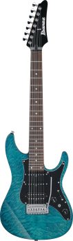 Ibanez AZ447P1QM-COB med gigbag, Premium AZ 7-str.