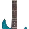Ibanez AZ447P1QM-COB med gigbag, Premium AZ 7-str.