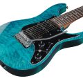 Ibanez AZ447P1QM-COB med gigbag, Premium AZ 7-str.