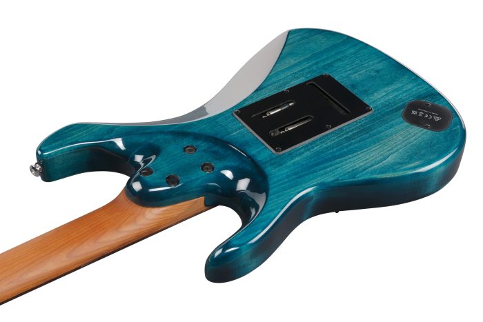 Ibanez AZ447P1QM-COB med gigbag, Premium AZ 7-str.